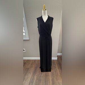 White House Black Market One Shoulder Black Dress